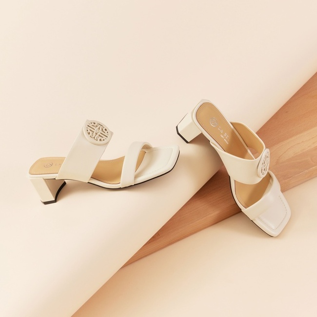 LA BELLA รุ่น LB SOFT STRAP SANDALS - PEARL