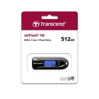 Transcend USB 3.1 Gen 1 Flash drive 512GB : JF790K : USB Type-A : รับประกัน 5 ปี -มีใบกำกับภาษี-TS512GJF790K