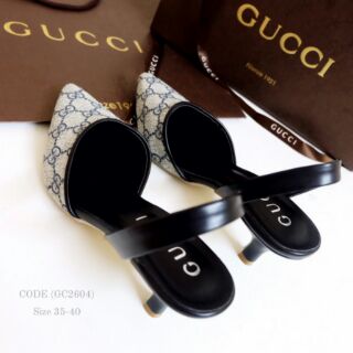 เช็คสินค้าก่อนสั่ง รองเท้า STYLE GUCCI ทำจากผ้าทออย่างด