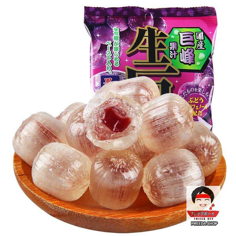 Ribon Nama Kyoho (84g) ลูกอม รสองุ่น จากองุ่นเคียวโฮ เข้นข้น50% ลูกอมรสผลไม้ ลูกอมญี่ปุ่นนำเข้า