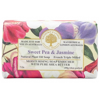 Wavertree &amp; London Luxury Soap - Sweet Pea &amp; Jasmine  สบู่ออร์แกนิค (สวีทพีและจัสมิน) (200g)