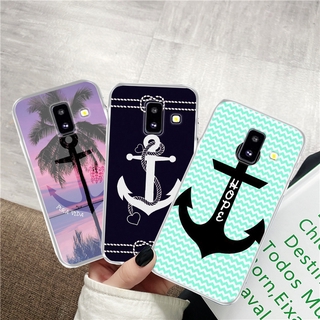 เคสโทรศัพท์มือถือแบบนิ่ม TPU ใส ลายสมอเรือ 5WS สําหรับ Samsung A01 EU A5 2017 A6 Plus 2018 A7 A8 A9 M20 M31 A71