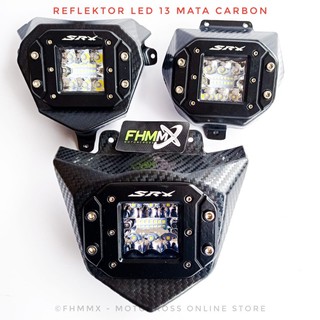 แผ่นสะท้อนแสง LED คาร์บอน CRF150 KLX150 WR155 13 ดวง