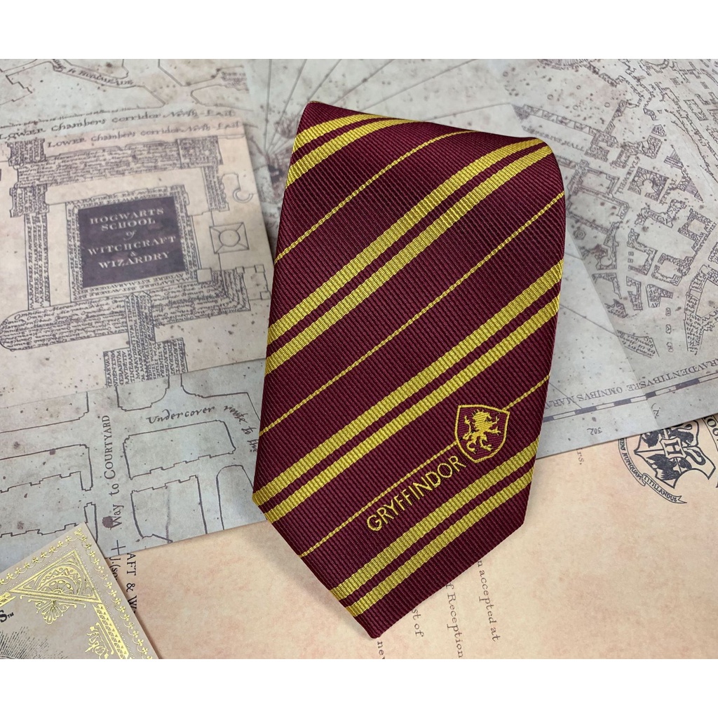 เนคไท ลายกราฟฟินโด สิงโต Harry Potter สําหรับผู้ชาย และผู้หญิง - รูปที่ 7