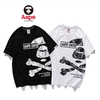 3200 Aape เสื้อยืด แขนสั้น แฟชั่น สําหรับผู้หญิง ผู้ชาย