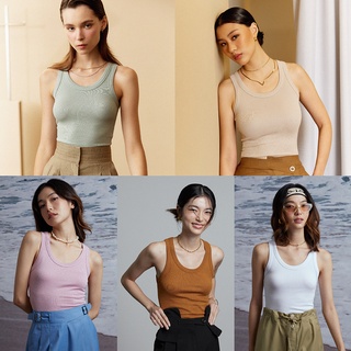 maison KEEPS Wavy Basic Tank เสื้อกล้ามผ้า cotton ribbed | Limited ไม่ผลิตเพิ่ม