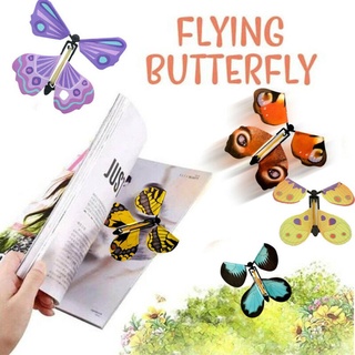 Childrens toys 5pcs/set flying butterfly magic flying butterfly rubber band spring butterfly toy childrens gift