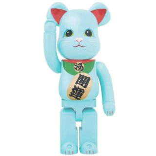 Bearbrick Lucky Cat Blue GID 1000%