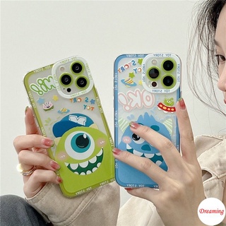 เคสมือถือ แบบนิ่ม ลายมอนสเตอร์แฮปปี้น่ารัก สําหรับ Samsung Galaxy A03 A03S A02S A21S A20S A10S A22 A31 A32 A02 M02 A11 M11 A12 M12 A52 A52S A72 A51 A71 A50 A50S 4G 5G