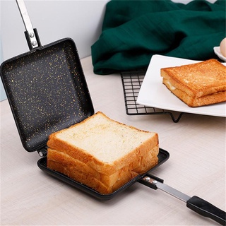 ™☍☒Sandwich Mold Pan Double Side Waffle Grill Fry Pan Cookware Double Face Pan Steak Fry Pan Pancake Outdoor Kitchen Sup