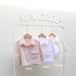 Ava crop shirt เสื้อเชิ้ตครอป ผ้าออกฟอร์ด 6 สี