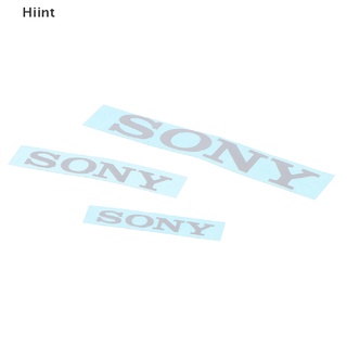 [Hiint] สติกเกอร์โลโก้โลหะ สีเงิน สําหรับติดกล้อง โทรศัพท์มือถือ คอมพิวเตอร์ SONY