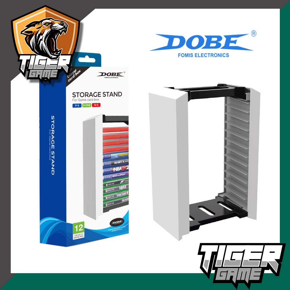 Dobe ชั้นเก็บแผ่นเกมส์ 12 แผ่น Ps4, Ps5, PC, Xbox (Storage Stand for Game Card)(ชั้นวางแผ่นเกมส์)
