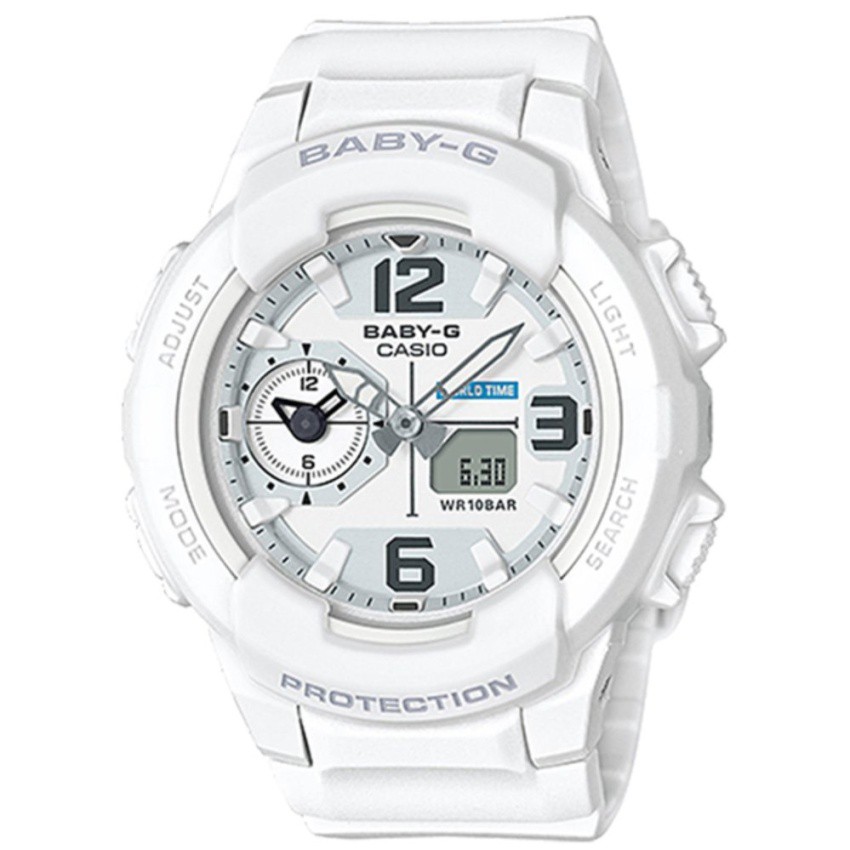 Casio Baby-G นาฬิกาข้อมือผู้หญิง สายเรซิ่น รุ่น BGA-230-7B - สีขาว