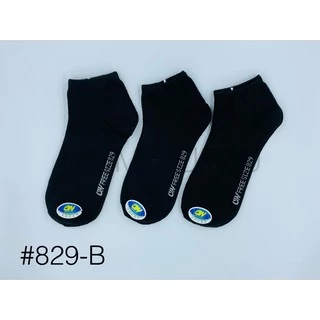 OW Socks ถุงเท้าข้อสั้นสีพื้น 829 แพ็ค 12 คู่ 1 สี #FREESIZE