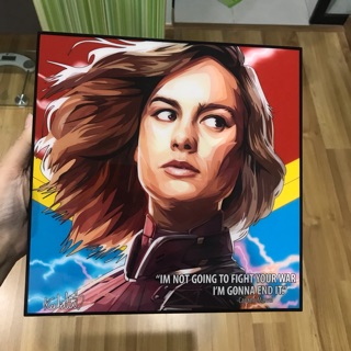 ภาพ pop art captain marvel มือ2