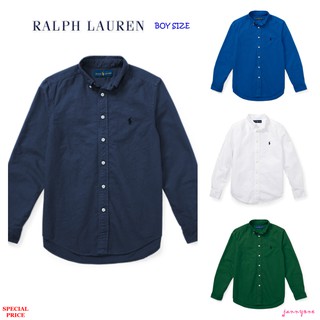 RALPH LAUREN COTTON OXFORD SHIRT (BOY SIZE 8-20)