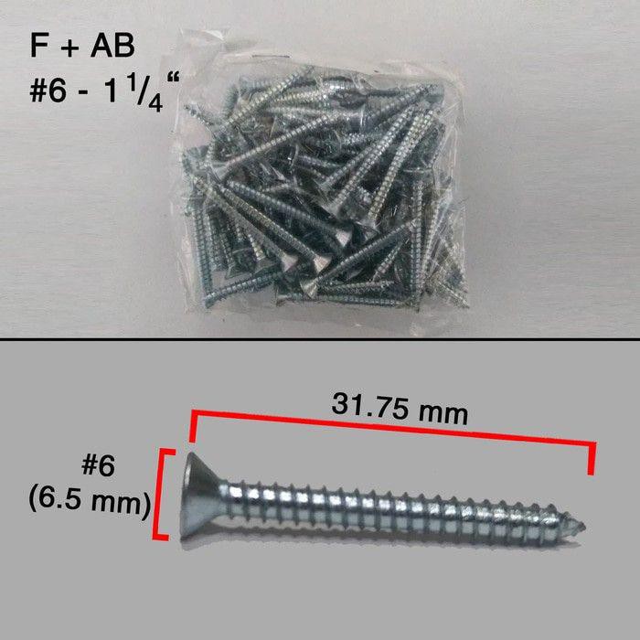 (6 x 3 ซม.) MOON LION Taping Screw Wood Screw FH + (10 ชิ้น)