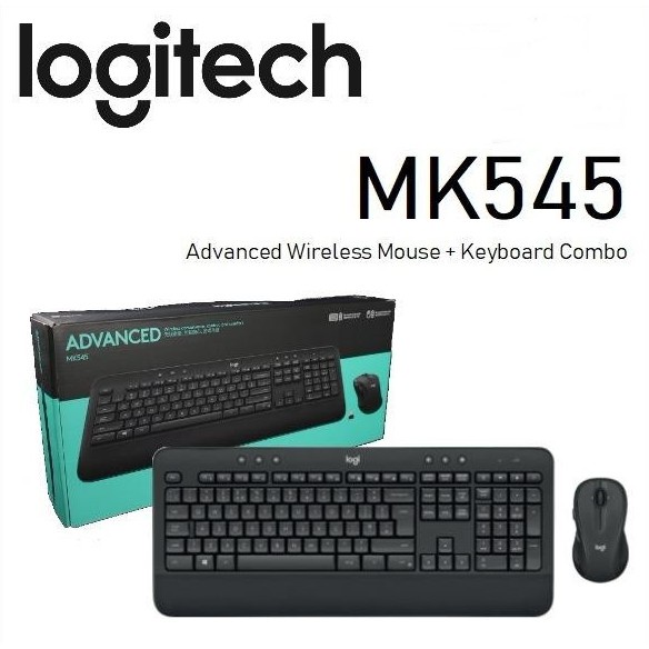 ♂☁✗คีย์บอร์ดและเมาส์ไร้สาย LOGITECH MK545 WIRELESS ADVANCED คีย์ไทย-อังกฤษ Warranty 1 - y