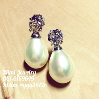 ตุ้มหูมุก Mother of pearl (H03)