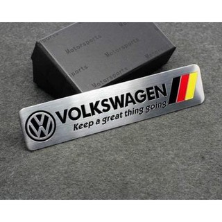 สติ๊กเกอร์โลโก้โลหะสําหรับ volkswagen v/w