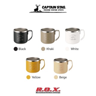 CAPTAIN STAG MONTE DOUBLE STAINLESS STEEL MUG 350 แก้วสแตนเลส แก้วเก็บความร้อนและความเย็น