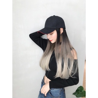 วิกหมวกผมตรง Cala wigs 🔥วิกหมวก🔥รหัส MZ-006  - หนีบตรงทำลอนได้ทนความร้อน200องศา - สามารถตัด สระ หนีบความร้อนได้