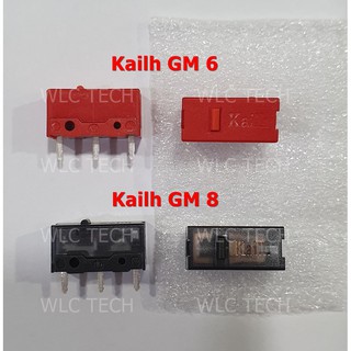 ราคา[🇹🇭ของแท้ ส่งด่วน] Kailh Micro Switch GM 6 / Gm 8 อะไหล่ไมโครสวิตช์เมาส์ 1 อัน