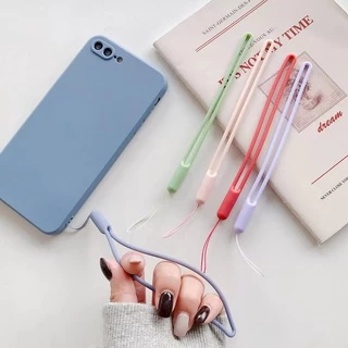 สายคล้องโทรศัพท์มือถือ แบบซิลิโคน สำหรับมือถือ กล้อง USB แฟลชไดรฟ์(เรียบ)