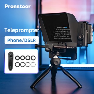 Mini Teleprompter Portable Inscriber Mobile Teleprompter Artifact Video With Remote Control Pronstoor Phone and DSLR Recording