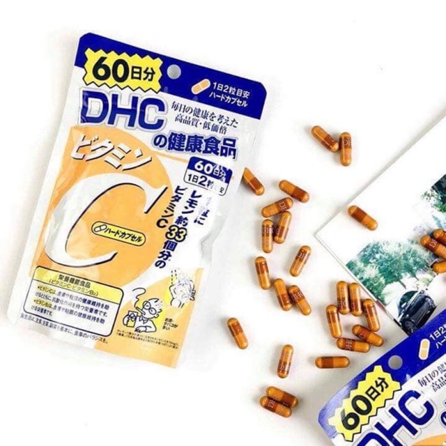 DHC Vitamin C 60 วัน (120 แคปซูล) วิตามินซี จากญี่ปุ่น ของแท้ 100%