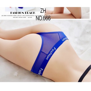 G-String ZH.666กางเกงชั้นในจีสติงผ้าซีทรู พร้อมส่ง