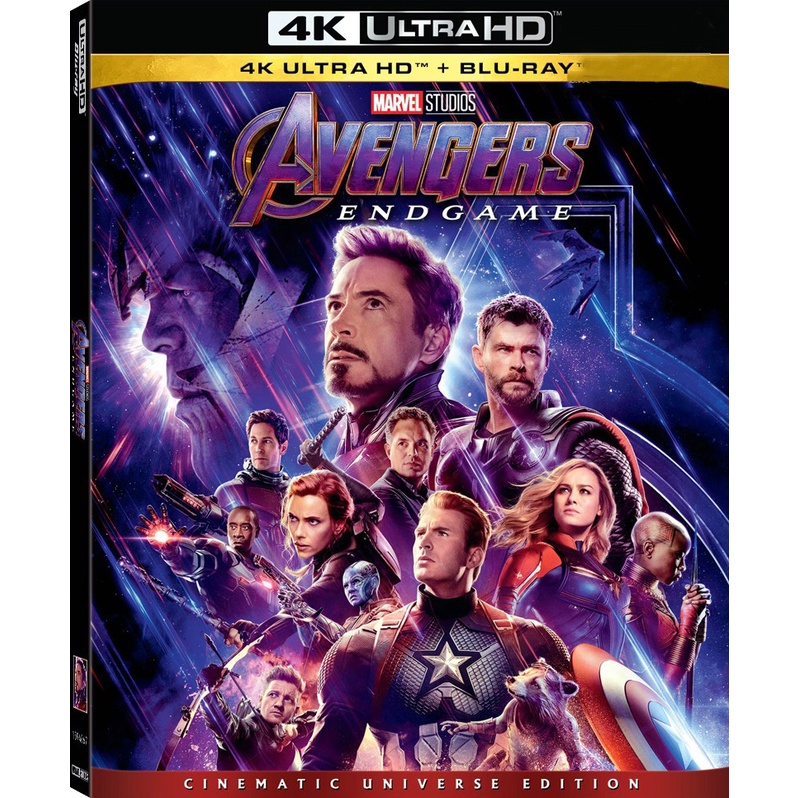 แผ่น 4K Avengers Endgame 4K อัลตร้าเอชดี & บลูเรย์ / 4K Ultra HD + Blu-ray ไม่มีเสียงไทยและซับไทย