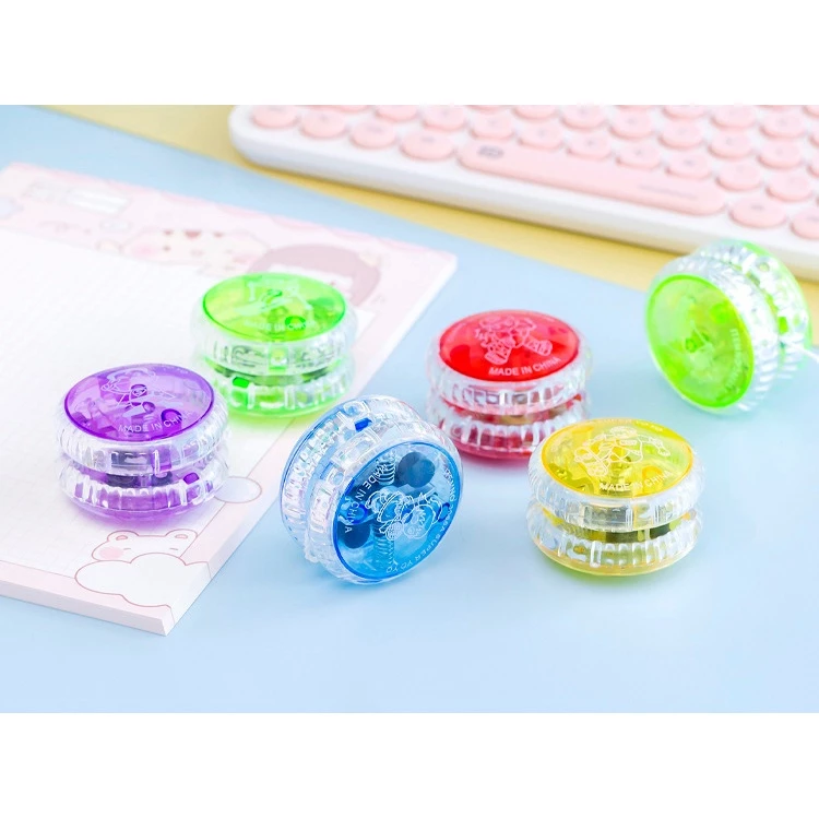 ของเล่นโยโย่เรืองแสง YOYO ลูกดิ่งโยโย่ มีไฟ สุ่มสี พร้อมส่ง ของเล่นเด้งดึ่ง thumbnail 10