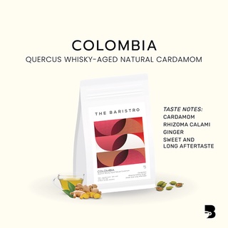 เมล็ดกาแฟ คั่วอ่อน - Colombia Quercus Whisky-Aged Natural Cardamom