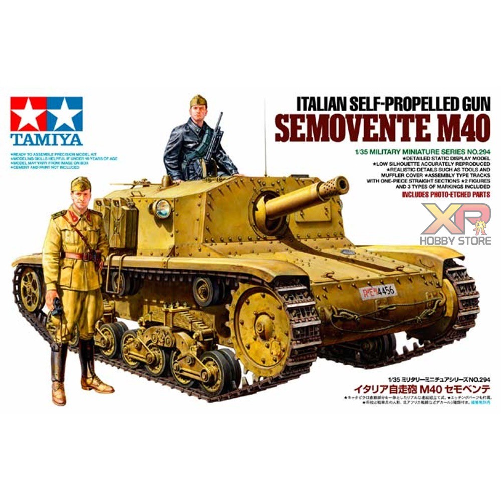 [Tamiya] 1/35 : Italian Self-Propelled Gun Semovente M40 (TA 35294)