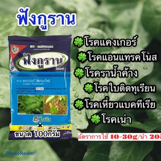 ฟังกูราน คอปเปอร์ไฮดอกไซด์ 100g กำจัดเชื้อรา โรคแคงเกอร์ ใบไหม้ ใบติด