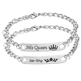 สร้อยข้อมือกำไลข้อมือแฟชั่น Twin Queen HER KING