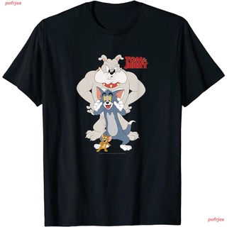 ไตล์เกาหลี เสื้อยืดแฟชั่นเกาหลีสำ Tom &amp; Jerry Chain Of Command T-Shirt หรับผู้ชายและผู้หญิง ภาพการ์ตูน ดพิมพ์ลาย