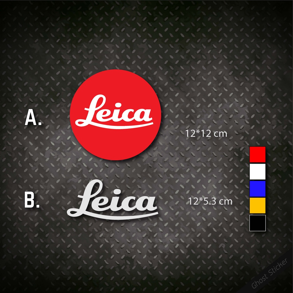 สติกเกอร์กล้อง Leica / ไลก้า 3 ขนาด งานพิมพ์ /งานตัด สะท้อนแสง3M
