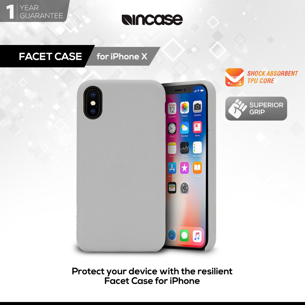 เคส Incase Facet สําหรับ iPhone X White (INPH190378-SLT)