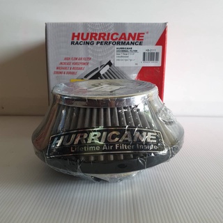 ส่งฟรี!! กรองเปลือยรถยนต์ กรองเฮอริเคน สแตนเลส HURRICANE สั้น (UFO) ปาก 3นิ้ว ฐาน 7นิ้ว สูง 3.5นิ้ว  รหัส HS-211