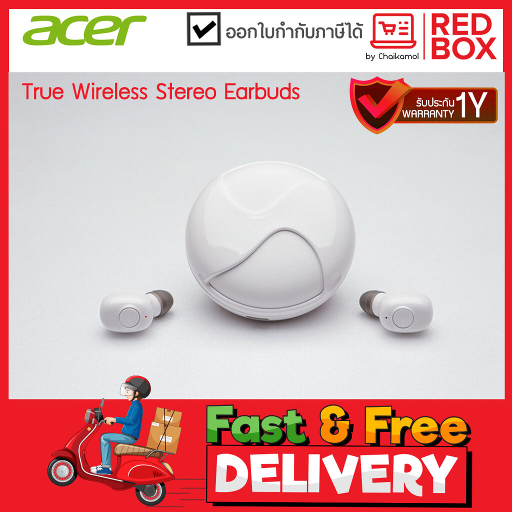 Acer True Wireless Stereo Earbuds GP-HDS11 / 1Y Warranty หูฟังบลูทูธ เอเซอร์ หูฟัง TRUE WIRELESS