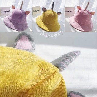 Unicorn Story หมวกปีก หมวกเด็ก ผ้ากำมะหยี่ หมวกยูนิคอร์น ยูนิคอร์น  Hat [2ขนาดS,M 3สี พร้อมส่ง]