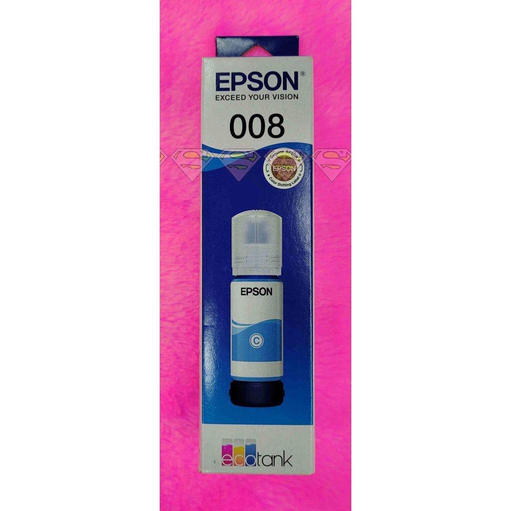 EPSON INK 008 CYAN สีฟ้าหมึกกันน้ำ