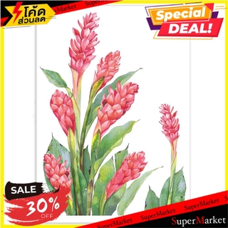 สติ๊กเกอร์ลอกน้ำ DIY HOME L&amp;S RED GALANGAL 34X47 ซม. สติ๊กเกอร์ DIY WALL DECAL HOME L&amp;S RED GALANGAL 34X47CM