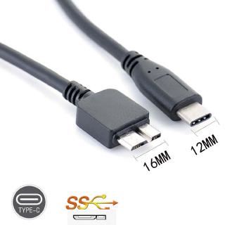 Type C Usb - C &amp; Micro Usb 2 . 0 To Usb 3 . 0 Micro B สายเคเบิ้ลเชื่อมต่อโทรศัพท์มือถือ To External ฮาร์ดไดรฟ์ 2 . 5 3 . 5 Hdd