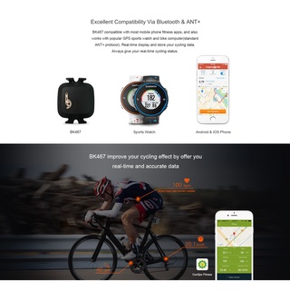 นาฬิกานับก้าว จับเวลา CooSpo Speed Cadence Cycling ZWIFT Sensor เซนเซอร์จับความเร็ว