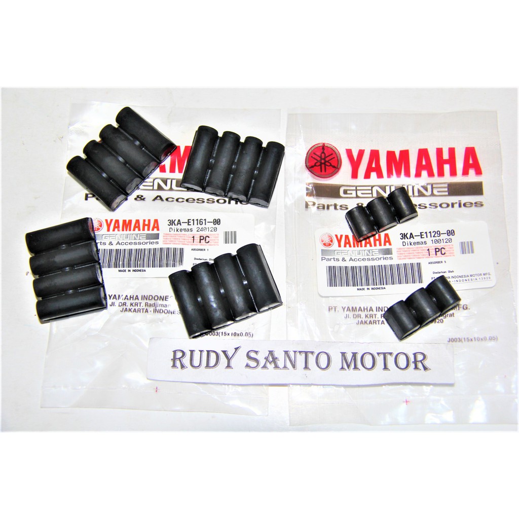 ยางน่าเบื่อมอเตอร์ Rxk Rx k Rx King Original Yamaha Ygp (3KA-E1161-00 (4 ชิ้น) & (3KA-E1129-00 (2 ชิ้น)