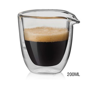 แก้วเสริฟ 2 ชั้น ดับเบิ้ลวอลล์ 200 ml 1610-580 เป็นแก้วเสริฟกาแฟเอสเปรสโซ่ เป็นอุปกรณ์สำหรับร้านกาแฟ